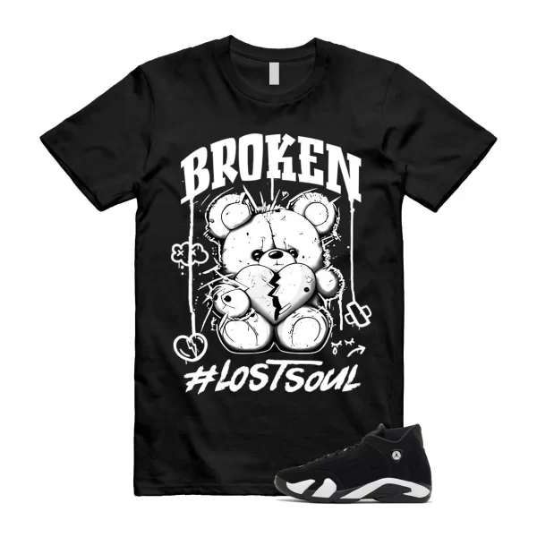 14 Panda Black White Retro Dunk T Shirt Match BRLS Jezsport.com