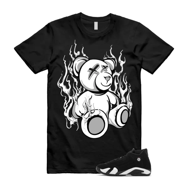 14 Panda Black White Retro Dunk T Shirt Match LIT, 487471-016 Jezsport.com