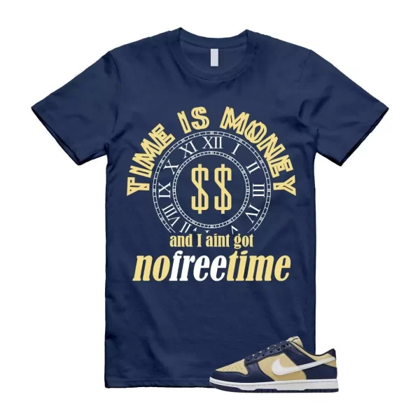 Dunk Midnight Navy Team Gold Next Nature Low White T Shirt Match FREE TIME Jezsport.com