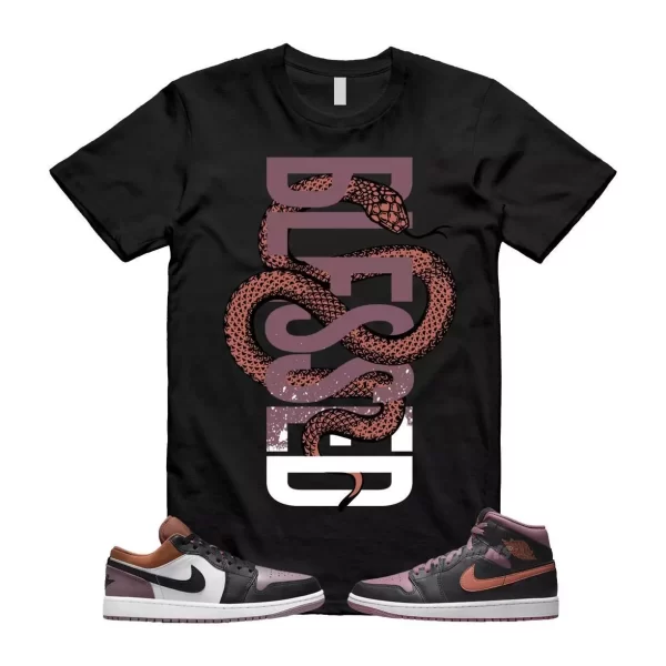 Sky J Mauve 1 Low SE Orange White Black T Shirt Match SNAKEBLS Jezsport.com