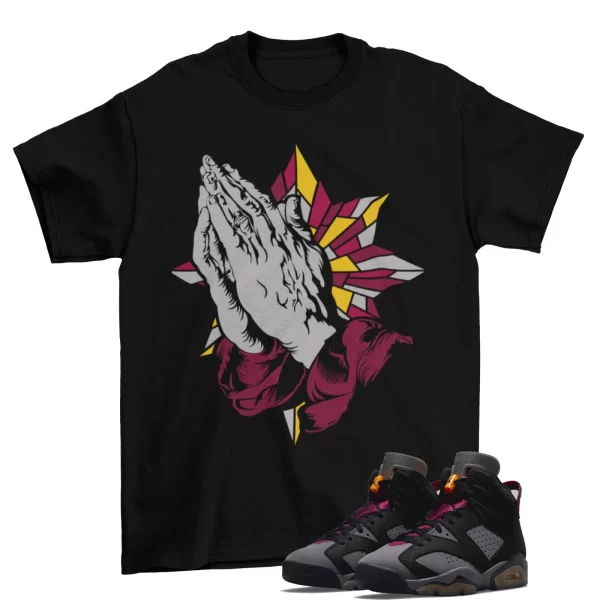 Bordeaux Blessed Shirt Black to Match Air Jordan 6 Retro Bordeaux CT8529 063 Jezsport.com