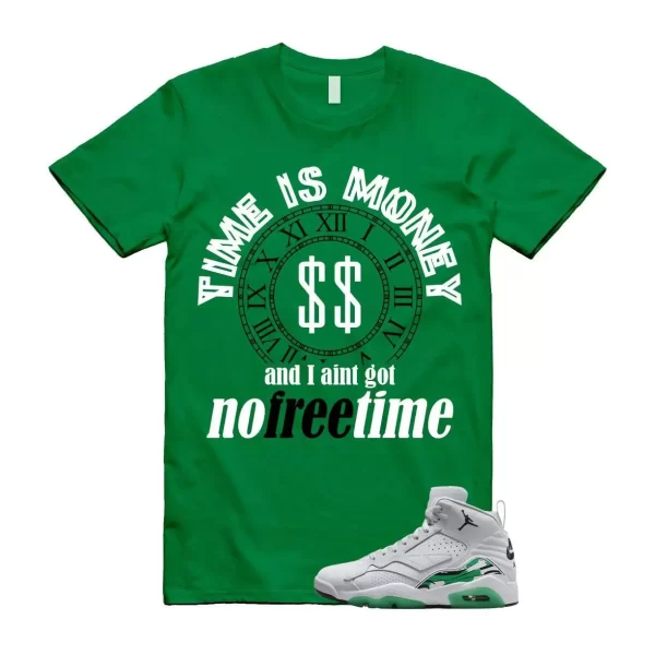 MVP Lucky Green Pure Platinum White Air 678 Black T Shirt Match FREE TIME Jezsport.com