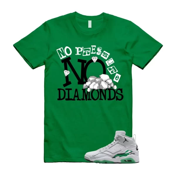 MVP Lucky Green Pure Platinum White Air 678 Black T Shirt Match DIAMOND Jezsport.com