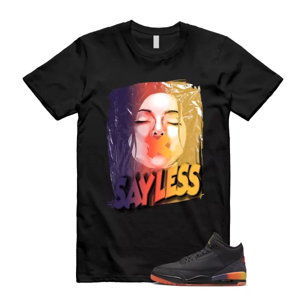 3 J Balvin Rio Black Solar Flare Total Crimson Abyss T Shirt Match SL Jezsport.com