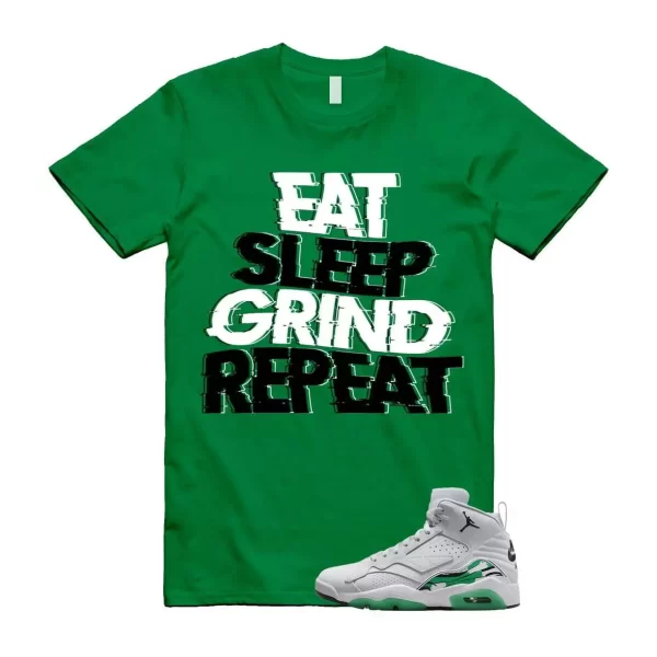 MVP Lucky Green Pure Platinum White Air 678 Black T Shirt Match ESGR Jezsport.com