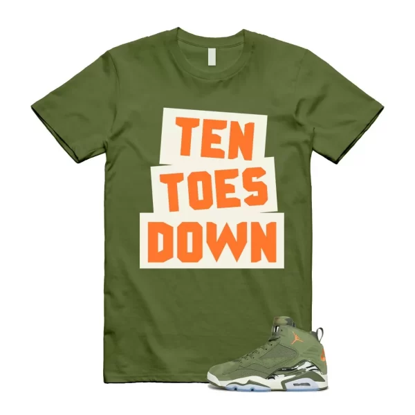 MVP Sky J Light Olive Bright Mandarin Orange Black Sail T Shirt Match TTD Jezsport.com