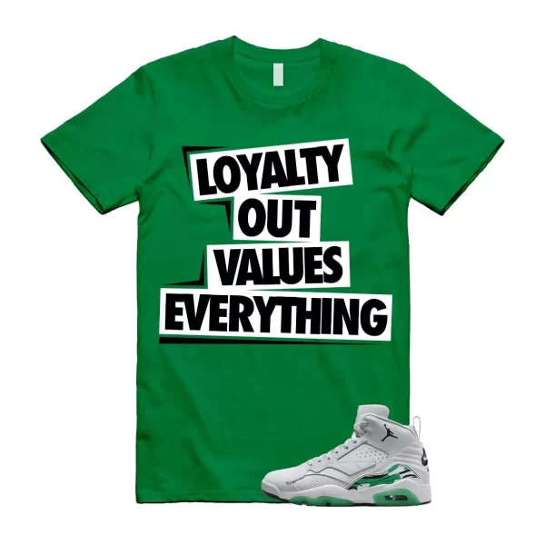 MVP Lucky Green Pure Platinum White Air 678 Black T Shirt Match LOVE Jezsport.com