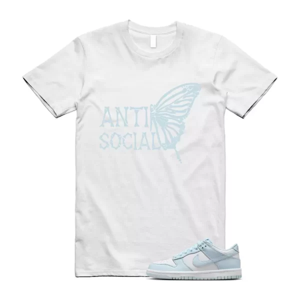 Dunk White Glacier Blue Low GS T Shirt Match ASB Jezsport.com