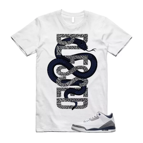 3 Elephant Navy Cement Grey Black Midnight White T Shirt Match SNAKEBLS Jezsport.com