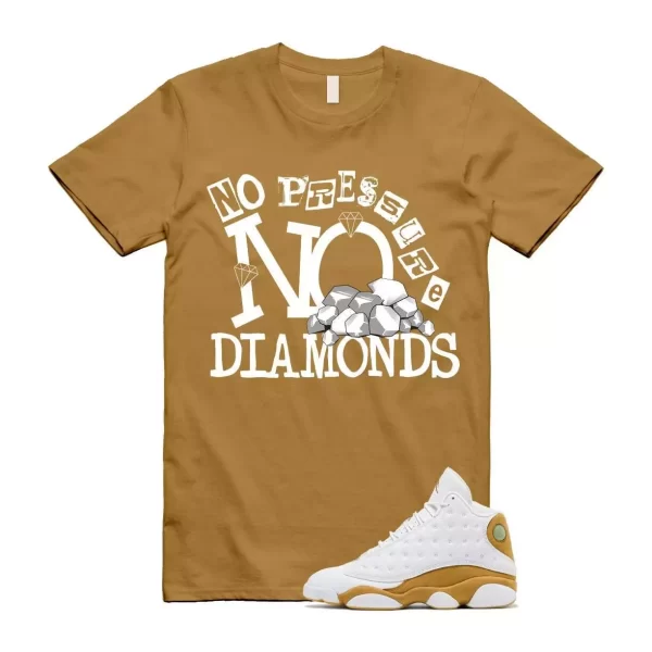 Wheat 13 AJ13 White T Shirt Match DIAMOND Jezsport.com