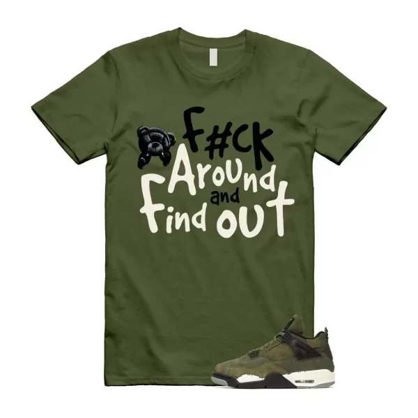 4 Olive Craft Medium SE Pale Vanilla Khaki Black Sail T Shirt Match FCK Jezsport.com