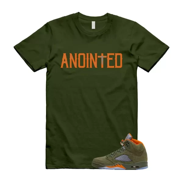 5 Olive Army Solar Orange Black Retro T Shirt Match ANOINTED Jezsport.com