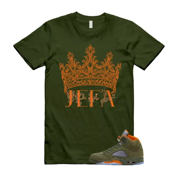 5 Olive Army Solar Orange Black Retro T Shirt Match JEFA Jezsport.com