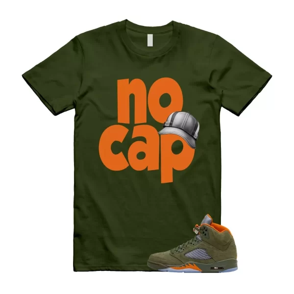 5 Olive Army Solar Orange Black Retro T Shirt Match NO CAP Jezsport.com