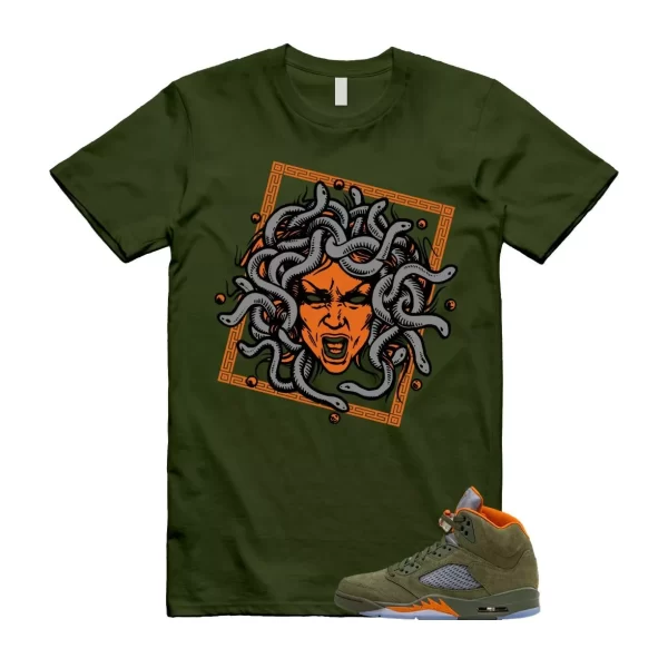 5 Olive Army Solar Orange Black Retro T Shirt Match SHM Jezsport.com