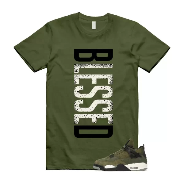 4 Olive Craft Medium SE Pale Vanilla Khaki Black Sail T Shirt Match VERTBLS Jezsport.com