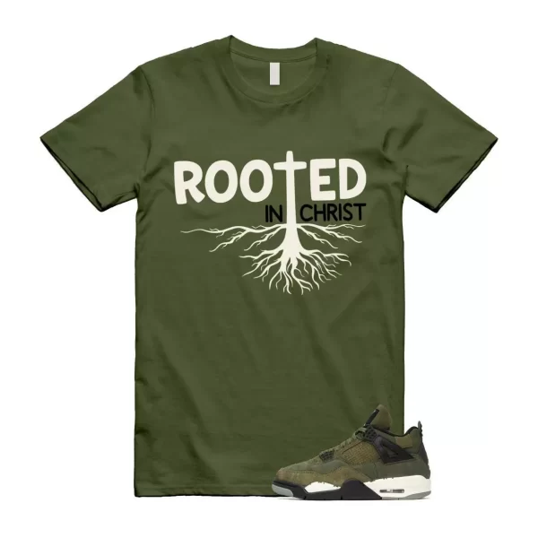 4 Olive Craft Medium SE Pale Vanilla Khaki Black Sail T Shirt Match ROOTED Jezsport.com