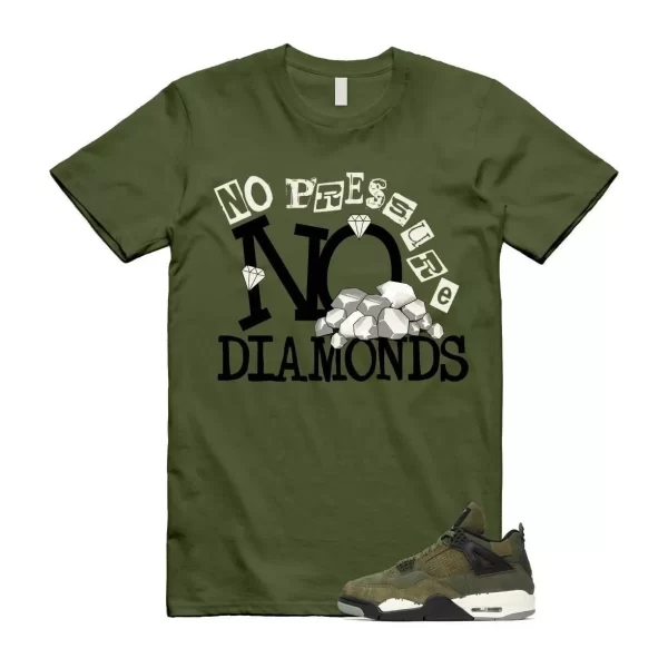 4 Olive Craft Medium SE Pale Vanilla Khaki Black Sail T Shirt Match DIAMOND Jezsport.com