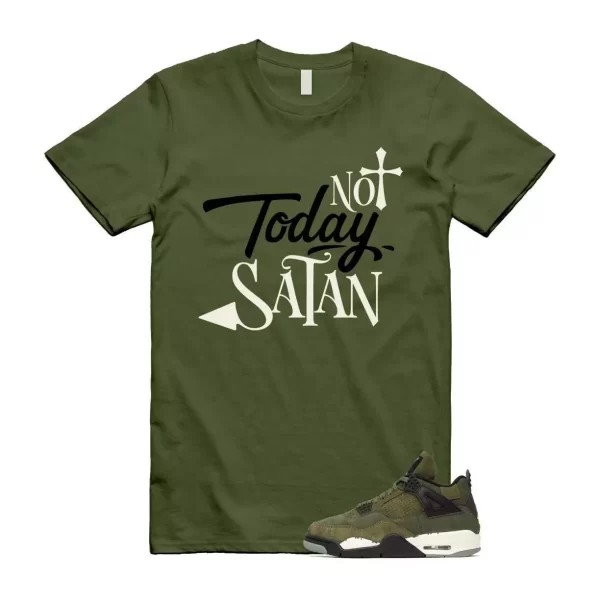 4 Olive Craft Medium SE Pale Vanilla Khaki Black Sail T Shirt Match SATAN Jezsport.com