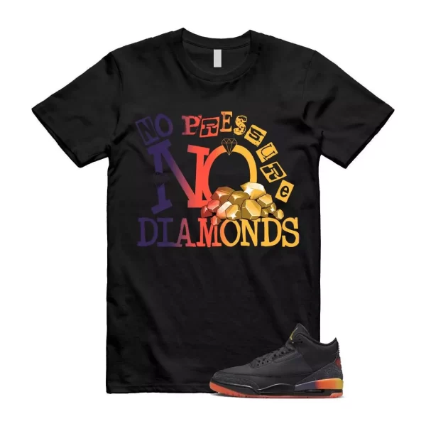 3 J Balvin Rio Black Solar Flare Total Crimson Abyss T Shirt Match DIAMOND Jezsport.com