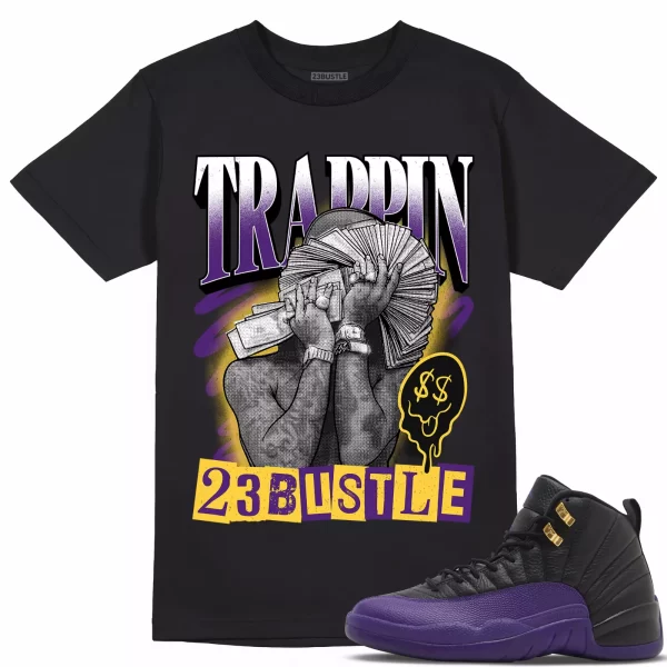 Shirt to Match Jordan 12 Field Purple 12s Sneaker 23Bustle - TRAPPIN Sneaker Tee Jezsport.com