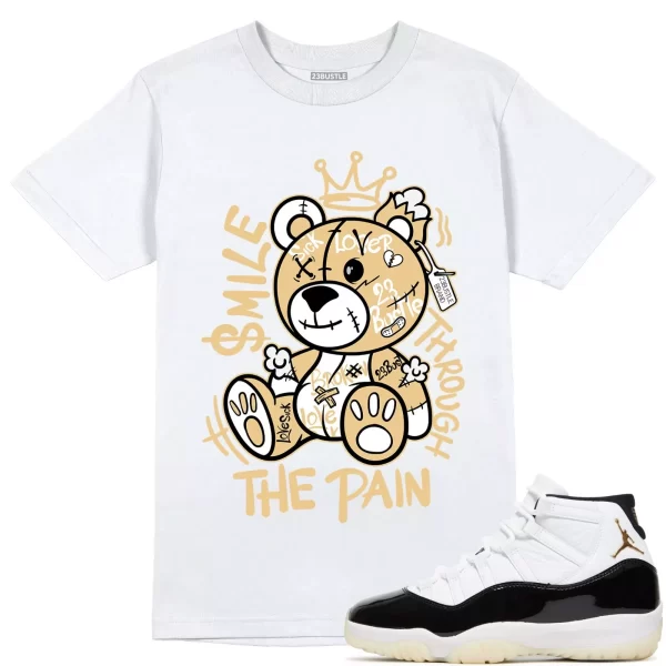 Shirt to Match Jordan 11 Gratitude 11s Sneaker 23Bustle, Smile Through The Pain Jezsport.com