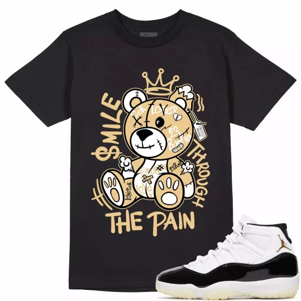 Shirt to Match Jordan 11 Gratitude 11s Sneaker 23Bustle, Smile Through The Pain Jezsport.com