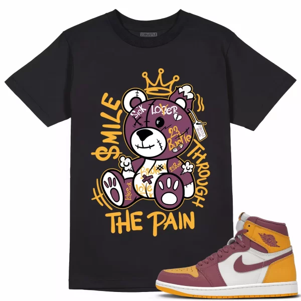 Shirt to Match Jordan 1 Brotherhood 1s Sneaker 23Bustle, Smile Through The Pain Jezsport.com