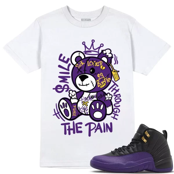 Shirt to Match Jordan 12 Field Purple Sneaker 23Bustle, Smile Through The Pain Jezsport.com