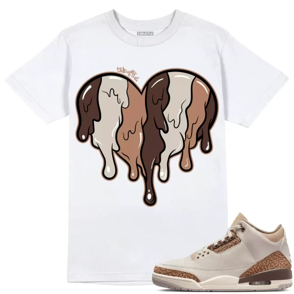 Shirt to Match Jordan 3 Palomino 3s Sneaker 23Bustle - Dripin Heart Tee Jezsport.com