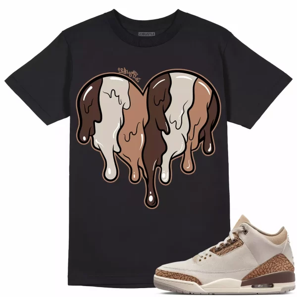 Shirt to Match Jordan 3 Palomino 3s Sneaker 23Bustle - Dripin Heart Tee Jezsport.com