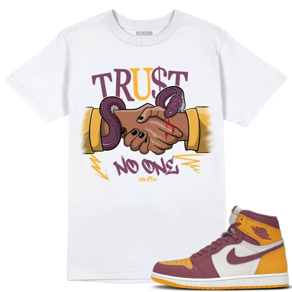 Shirt to Match Jordan 1 Brotherhood 1s Sneaker 23Bustle - Trust No One Tee Jezsport.com