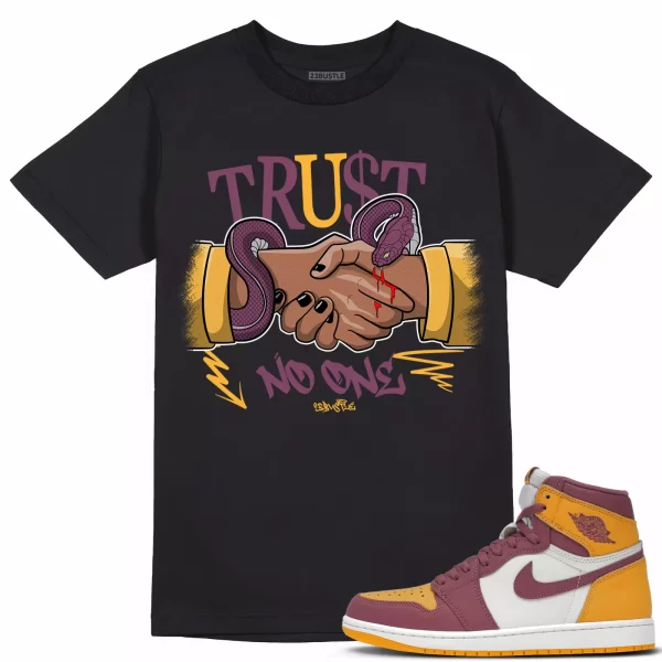 Shirt to Match Jordan 1 Brotherhood 1s Sneaker 23Bustle - Trust No One Tee Jezsport.com