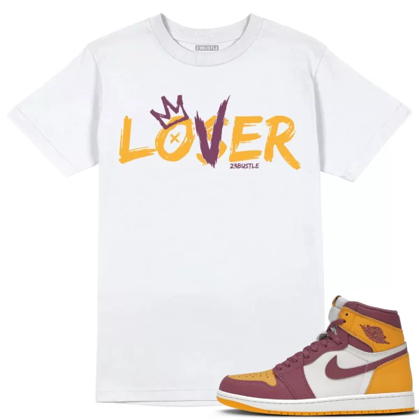 Shirt to Match Jordan 1 Brotherhood 1s Sneaker 23Bustle - Loser Lover Tee Jezsport.com