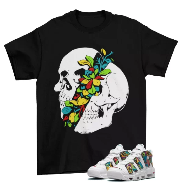 Skull Shirt to Match Air More Uptempo Peace, Love, Basketball DM8150 100 Jezsport.com