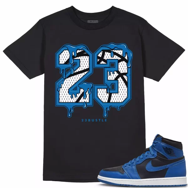 Shirt to Match Jordan 1 Dark Marina Blue 1s Sneaker 23Bustle - 23 Drip No Custom Jezsport.com