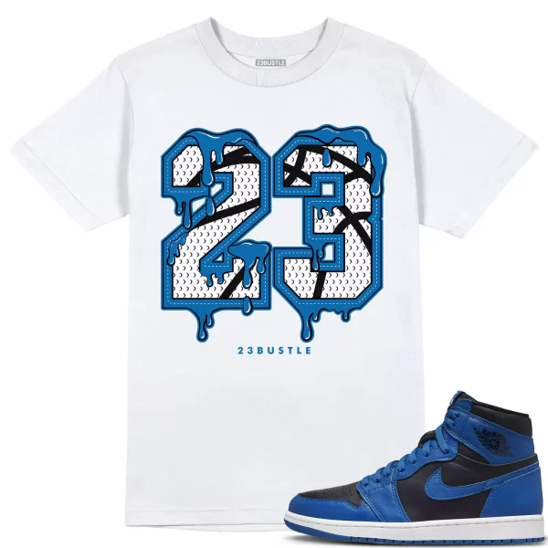 Shirt to Match Jordan 1 Dark Marina Blue 1s Sneaker 23Bustle - 23 Drip No Custom Jezsport.com