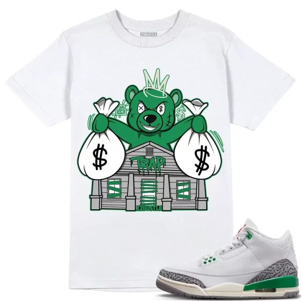 Shirt to Match Jordan 3 Lucky Green 3s Sneaker 23Bustle - Bear Trap House Tee Jezsport.com