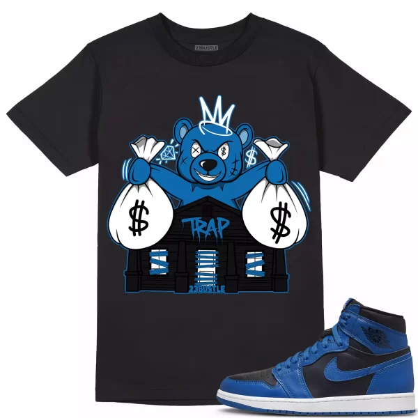 Shirt to Match Jordan 1 Dark Marina Blue 1s Sneaker 23Bustle - Bear Trap House Jezsport.com