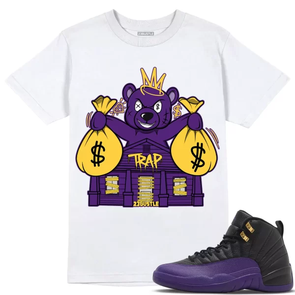 Shirt to Match Jordan 12 Field Purple 12s Sneaker 23Bustle - Bear Trap House Tee Jezsport.com