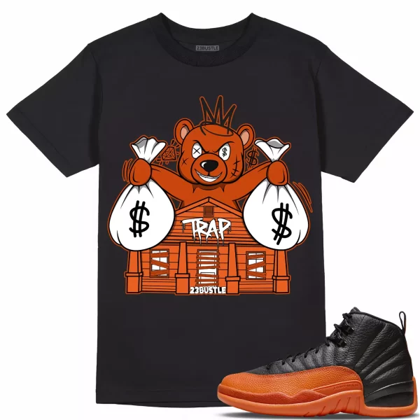 Shirt to Match Jordan 12 Brilliant Orange 12s Sneaker 23Bustle - Bear Trap House Jezsport.com