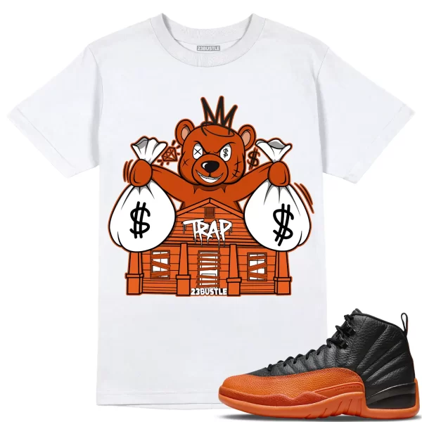 Shirt to Match Jordan 12 Brilliant Orange 12s Sneaker 23Bustle - Bear Trap House Jezsport.com