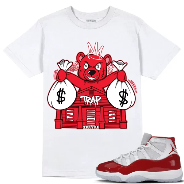 Shirt to Match Jordan 11 Cherry 11s Sneaker 23Bustle - Bear Trap House Tee Jezsport.com