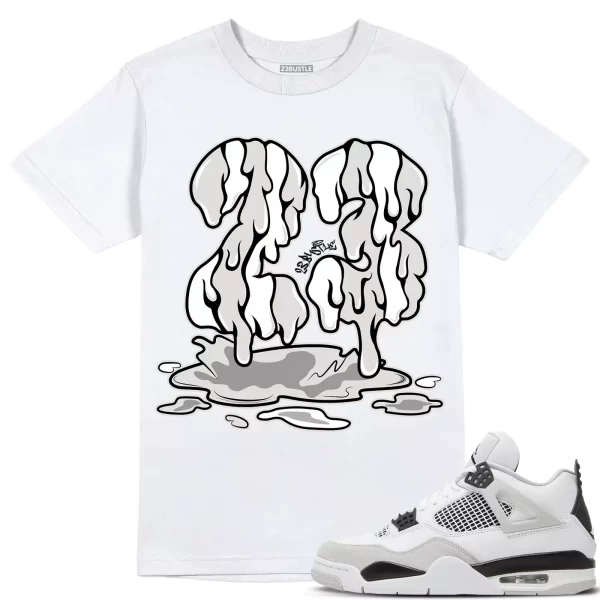 Shirt to Match Jordan 4 Military Black 4s Sneaker 23Bustle - 23 Drip Sneaker Tee Jezsport.com