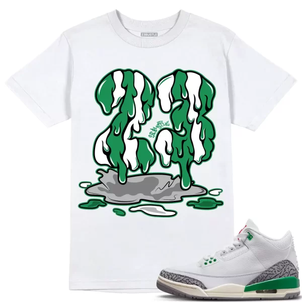 Shirt to Match Jordan 3 Lucky Green 3s Sneaker 23Bustle - 23 Drip Sneaker Tee Jezsport.com