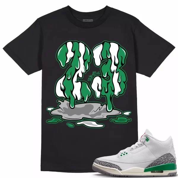 Shirt to Match Jordan 3 Lucky Green 3s Sneaker 23Bustle - 23 Drip Sneaker Tee Jezsport.com