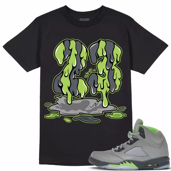 Shirt to Match Jordan 5 Green Bean 5s Sneaker 23Bustle - 23 Drip Sneaker Tee Jezsport.com