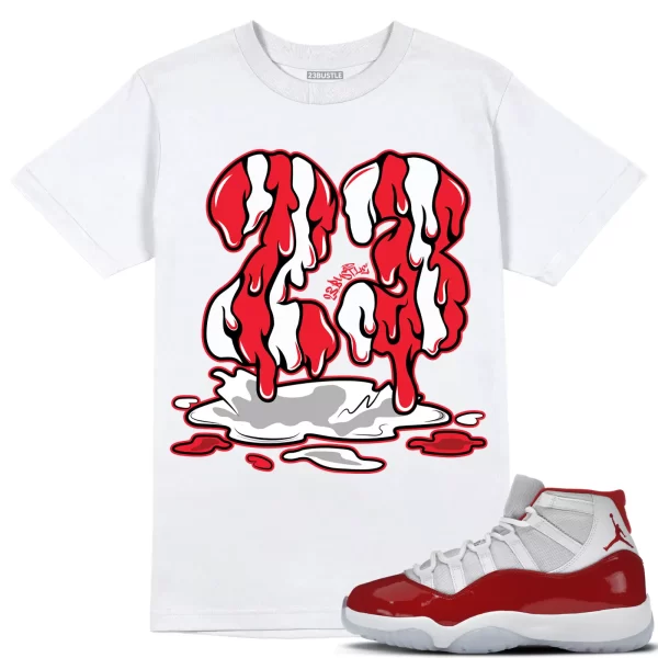 Shirt to Match Jordan 11 Cherry 11s Sneaker 23Bustle - 23 Drip Sneaker Tee Jezsport.com