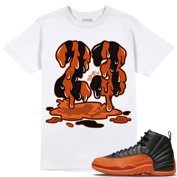 Shirt to Match Jordan 12 Brilliant Orange 12s Sneaker 23Bustle - 23 Drip Sneaker Jezsport.com