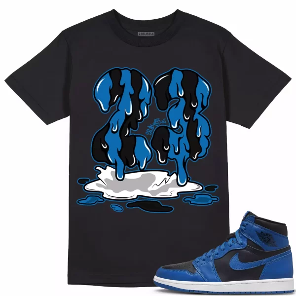 Shirt to Match Jordan 1 Dark Marina Blue 1s Sneaker 23Bustle - 23 Drip Sneaker Jezsport.com